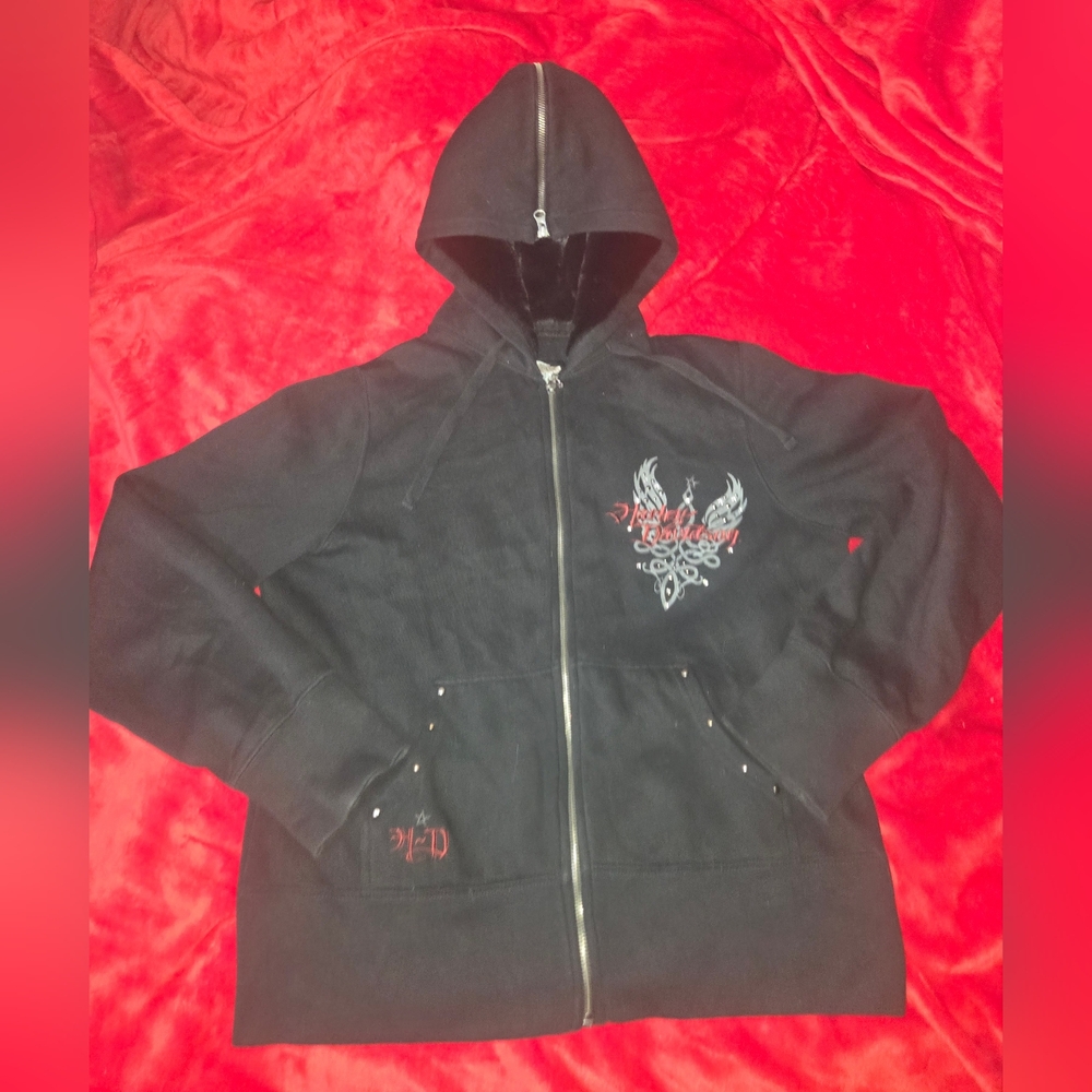 Embellished Harley-Davidson Hoodie